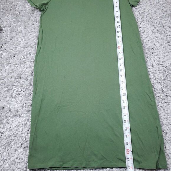 J. Crew Factory Green Short Sleeve T-Shirt Mini Dress Size XS 100% Cotton - Picture 6 of 8